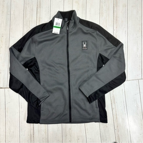 Spyder Men's Mendoza Casual Full Zip Jacket Polar/L, NWT - Picture 3 of 9